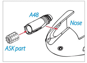 Art Scale Kit A48024 A-10C Rotary Gun Flash Suppressor 3D Print for ACA 1/48 – imagen 3