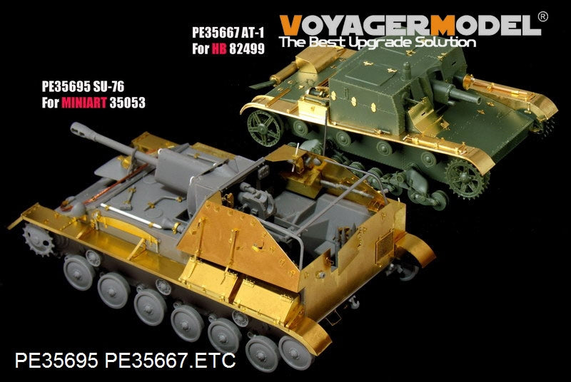 Voyager Model PE35695 WWII Russian SU-76 Self-Propeller Gun basic For MiniArt 35053 1/35 – immagine 8