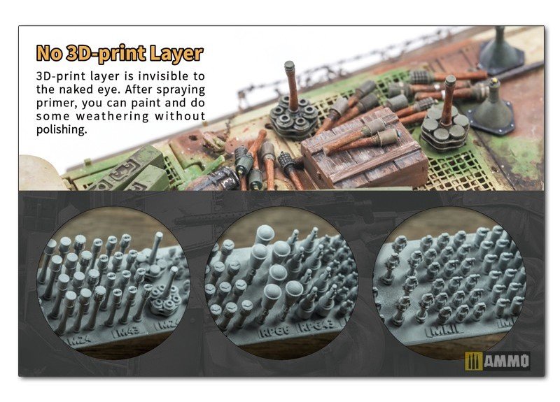 Liang 0420 3D-Print German Grenade WWII x 46 1/35 – immagine 2