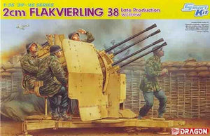 Dragon 6547 2cm Flakvierling 38 w.Crew 1/35