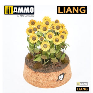 Liang 0101 Paper Sunflowers for Dioramas (laser+ 3D print parts) – imagen 2