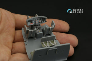 Intérieur imprimé en 3D et coloré sur papier décalcomanie Quinta Studio QD48286 UH-1C (HobbyBoss) 1/48 – image 7