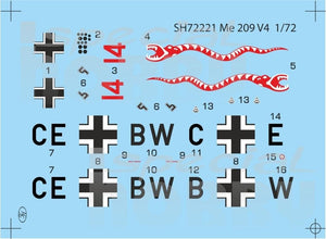 Special Hobby 72221 Messerschmitt Me 209V-4 1/72 – imagen 4
