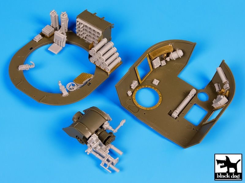 Black Dog T35101 M 109 A2 interier accessories set 1/35 – imagen 5