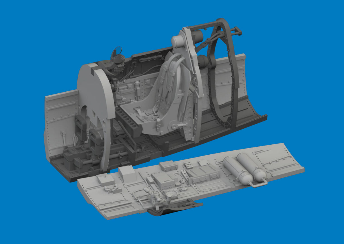 Eduard SIN67237 Supermarine Spitfire Mk.Vb Big Sin Set with Rounded Exhausts for EDUARD 1/72 – Bild 2