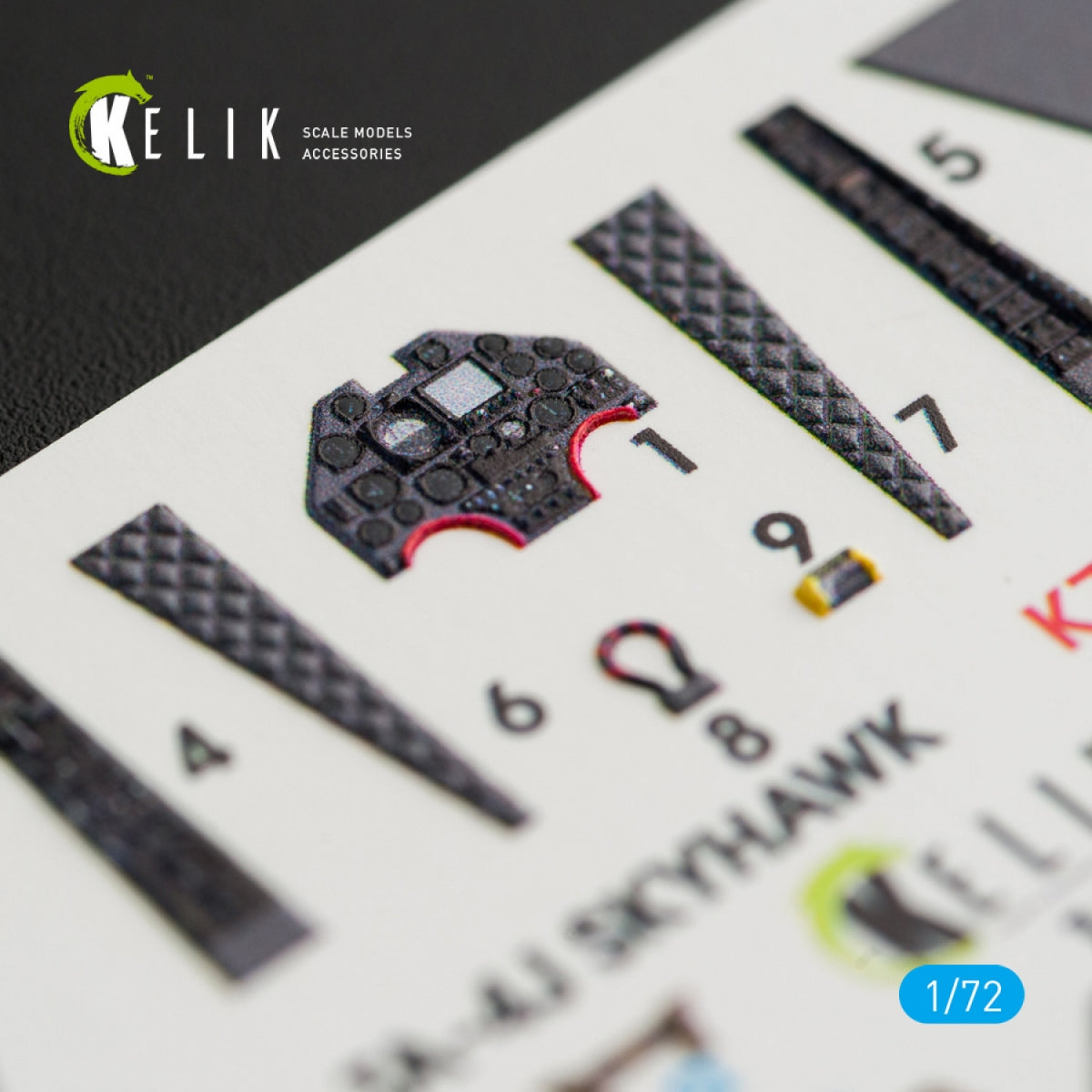 KELIK K72018 TA-4J &amp;quot;SKYHAWK&amp;quot; INTERIOR 3D DECALS FOR FUJIMI/HOBBY 2000 KIT 1/72 – immagine 3