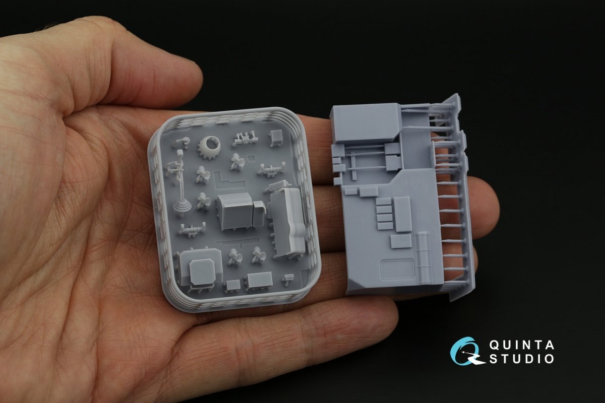 Quinta Studio QD+48357 Ka-27PL Military version 3D-Printed &amp;amp; coloured Interior on decal paper (Hobby Boss) (with 3D-printed resin parts) 1/48 – imagen 4