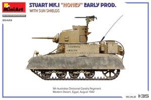 MiniArt 35423 Stuart Mk.I “Honey” Early Prod. w/Sun Shields 1/35 – imagen 5