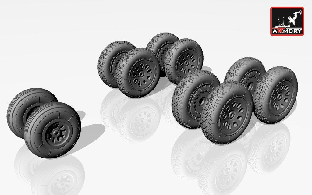 Armory Models AW72019 Antonov An-10 Cat / An-12 Cub wheels 1/72 – immagine 4