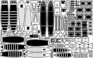 Pontos 23007F1 HMS RODNEY 1942 Detail Up Set 1/200 – imagen 28