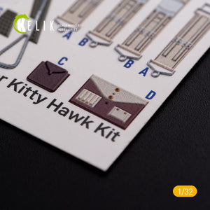 KELIK K32018 OS2U Kingfisher - Interior 3D Decal for Kitty Hawk/Zimi models kit 1/32 – imagen 9