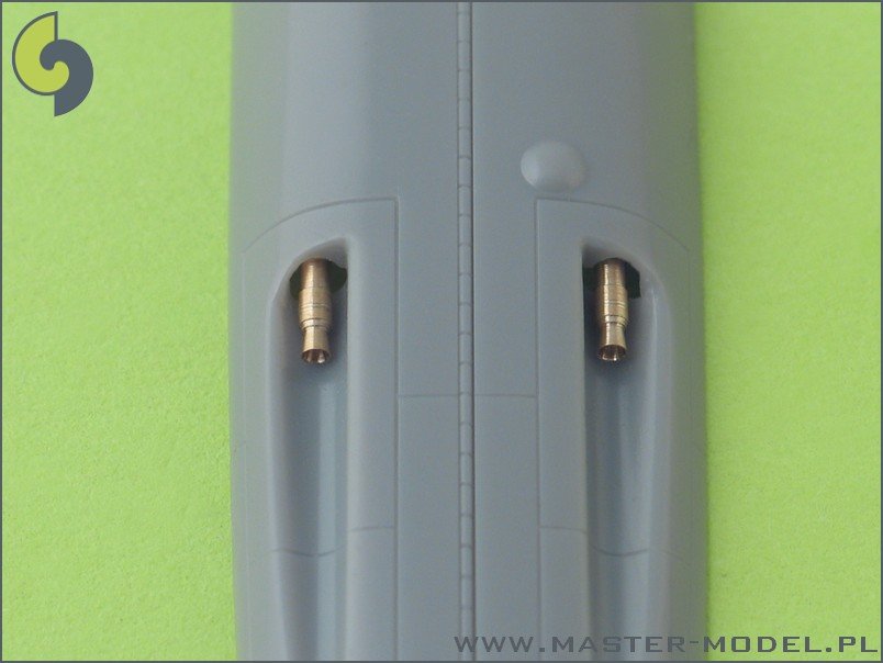 Master AM-48-011 Bf 109 G5 - G14, K armament set (MG 131 tips) &amp;amp; Pitot Tube 1/48 – immagine 3