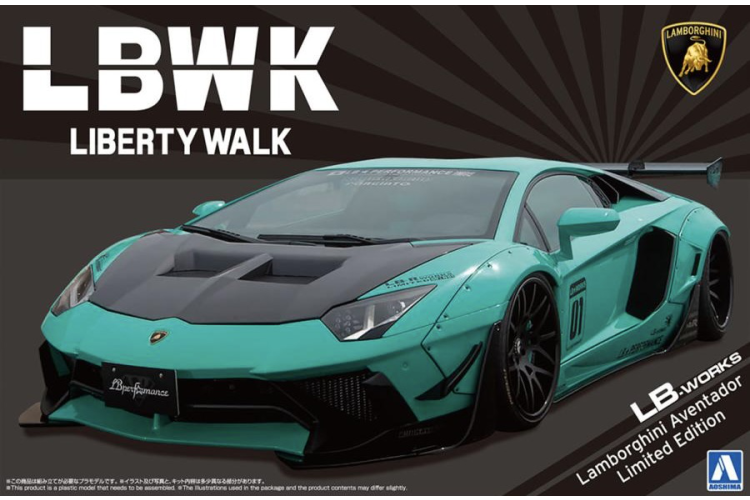 Aoshima 05995 LB-Works Lamborghini Aventador Limited Edition Ver. 2 1/24
