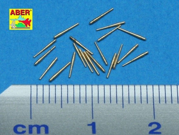Aber 1/700L-21 Set of 20 pcs 102 mm universal barrels for Royal Navy ships 1/700 – immagine 2