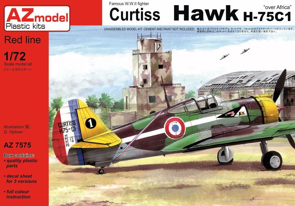 AZmodel AZ7575 Curtiss Hawk H-75C1 Over Africa 1/72