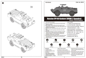 Trumpeter 05515 Russian 9P148 Konkurs BRDM-2 Spandrel 1/35 – imagen 3
