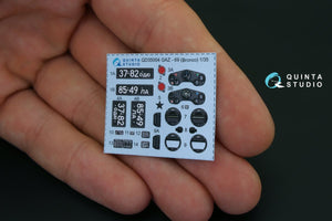 Quinta Studio QD35004 GAZ 69 Family 3D-Printed &amp;amp; coloured Interior on decal paper (for Bronco kit) 1/35 – imagen 2
