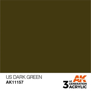 AK Interactive AK11157 US DARK GREEN – STANDARD 17ml