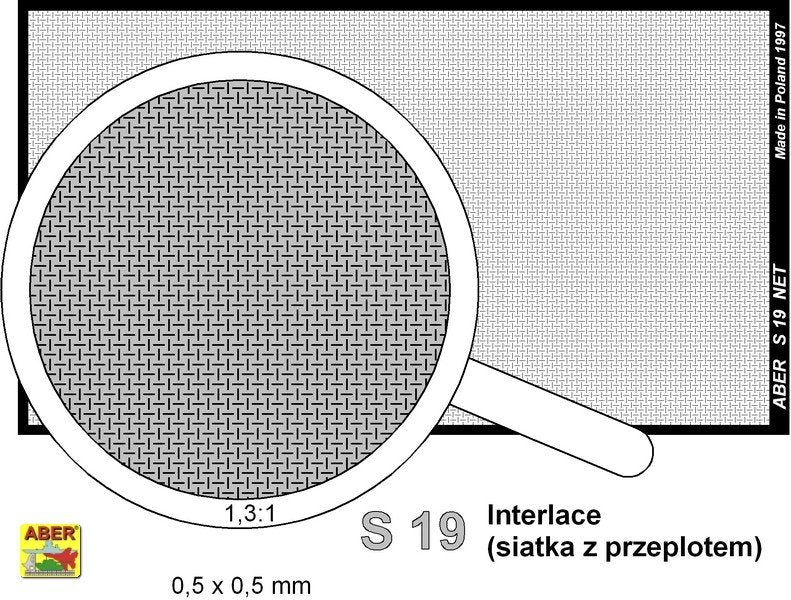 Aber S-19 Net with interlaced mesh 0,5 x 0,5 mm – Bild 2