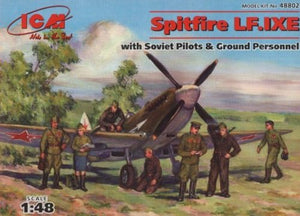 ICM 48802 Spitfire LF.IXE with Soviet Pilots and ground personnel 1/48