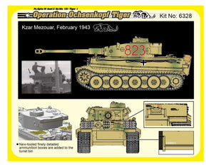 Dragon 6328 WWII German Pz.Kpfw.VI Tiger I Early Production 501 abt Operation Ochsenkopf 1/35 – imagen 8