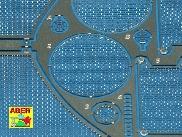 Aber 35G13 Grilles for german tank Sd.Kfz.182 King Tiger (Henshel Turret) 1/35 – imagen 3