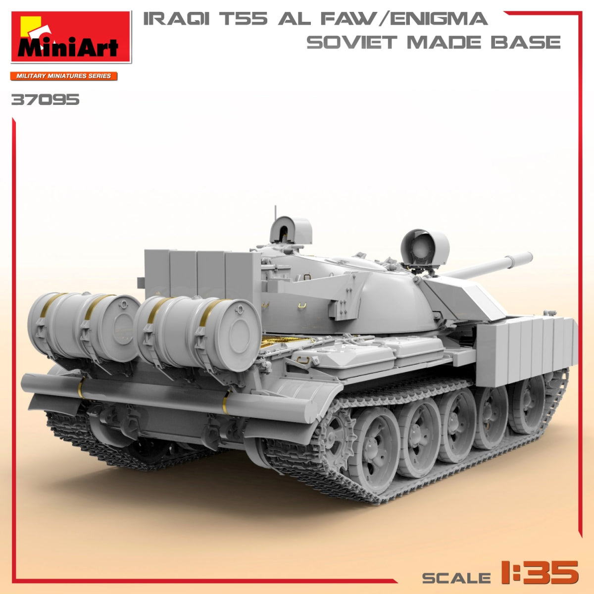 MiniArt 37095 IRAQI T-55 AL FAW/ENIGMA. SOVIET MADE BASE 1/35 – imagen 6