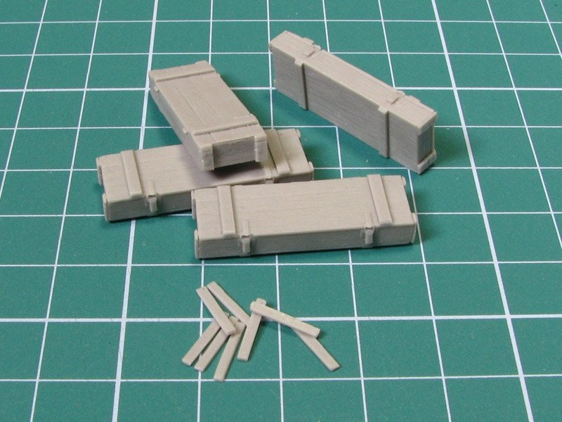 Eureka XXL E-016 Wooden Ammo Boxes for 7.5 cm Pak 40 1/35 – imagen 2