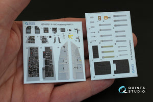Quinta Studio QD32021 F-16C 3D-Printed &amp;amp; coloured Interior on decal paper (for Academy kit) 1/32 – imagen 2