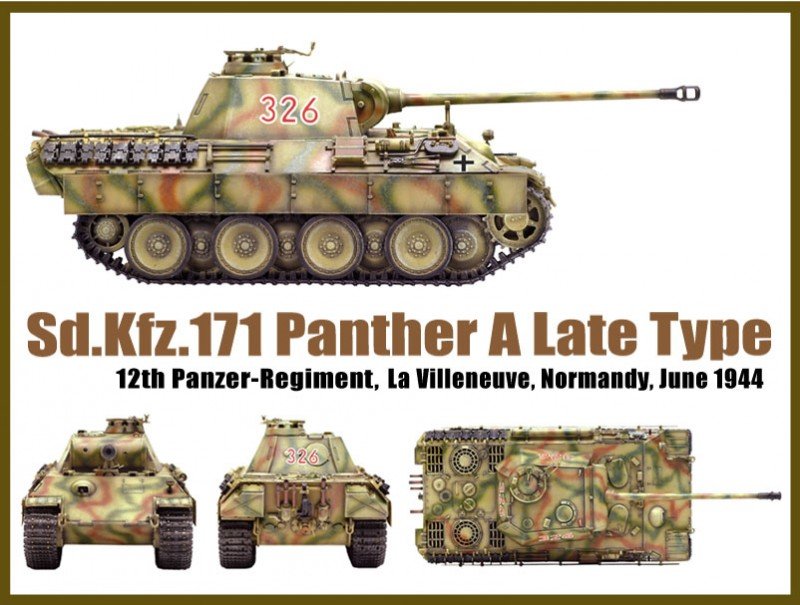 Dragon 6168 Sd.Kfz. 171 PANTHER A, NORMANDIE 1944 (1/35) – image 5