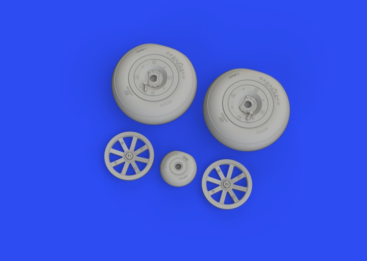 Eduard 632180 Hawk 81-A2 wheels GREAT WALL HOBBY 1/32 – imagen 2