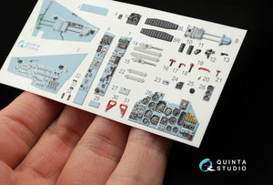 Quinta Studio QD32001 Su-25 3D-Printed &amp;amp; coloured Interior on decal paper (for Trumpeter kit) 1/32 – immagine 6