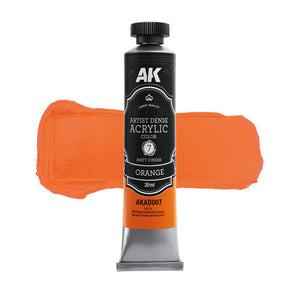 AK Interactive AKAD007 Artist Dense Acrylic - Orange