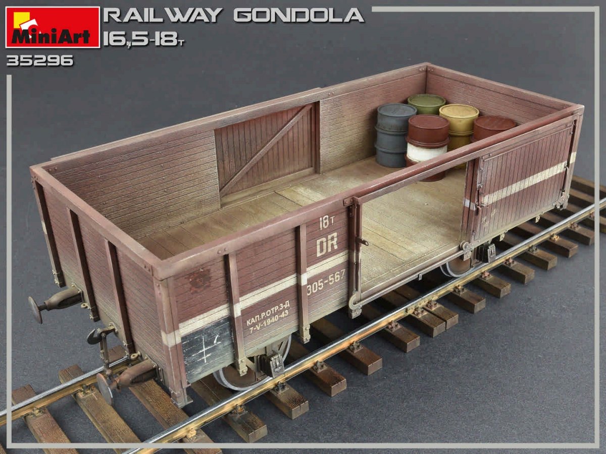 MiniArt 35296 RAILWAY GONDOLA 16,5-18t 1/35 – imagen 4