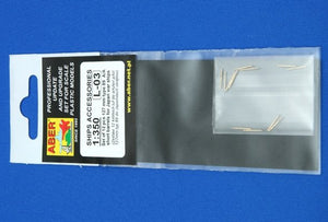 Aber 350L-03 Set of 12 pcs 127mm type 89 A/A short barrels for Japan ships 1/350 – imagen 4