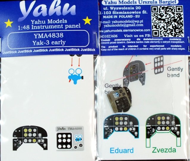 Yahu YMA4838 Yak-3 early	(Eduard / Zvezda) 1/48