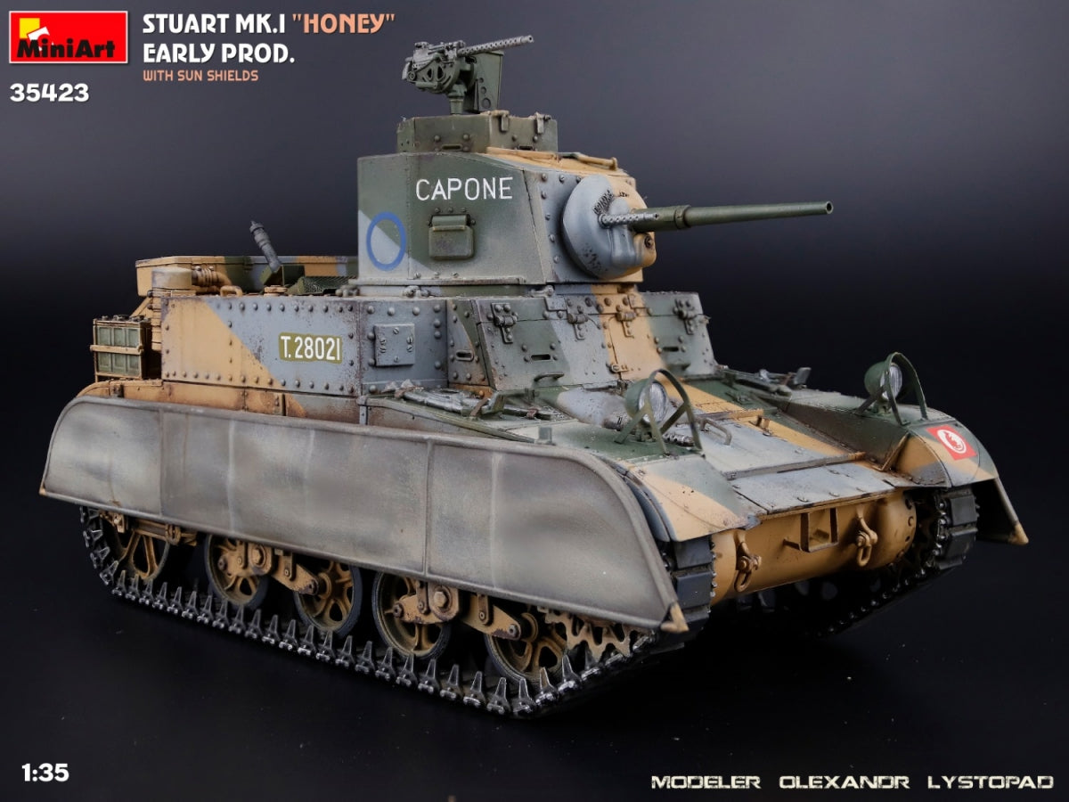 MiniArt 35423 Stuart Mk.I “Honey” Early Prod. w/Sun Shields 1/35 – imagen 11