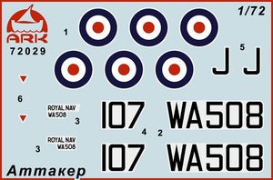 Ark Models 72029 Supermarine Attacker F.1 British naval fighter 1/72 – imagen 2