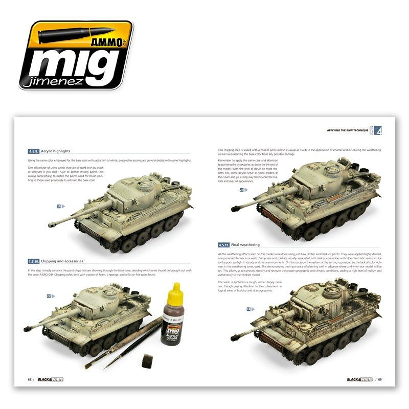 AMMO of Mig Jimenez 6016 BLACK &amp;amp; WHITE TECHNIQUE (English) – imagen 2