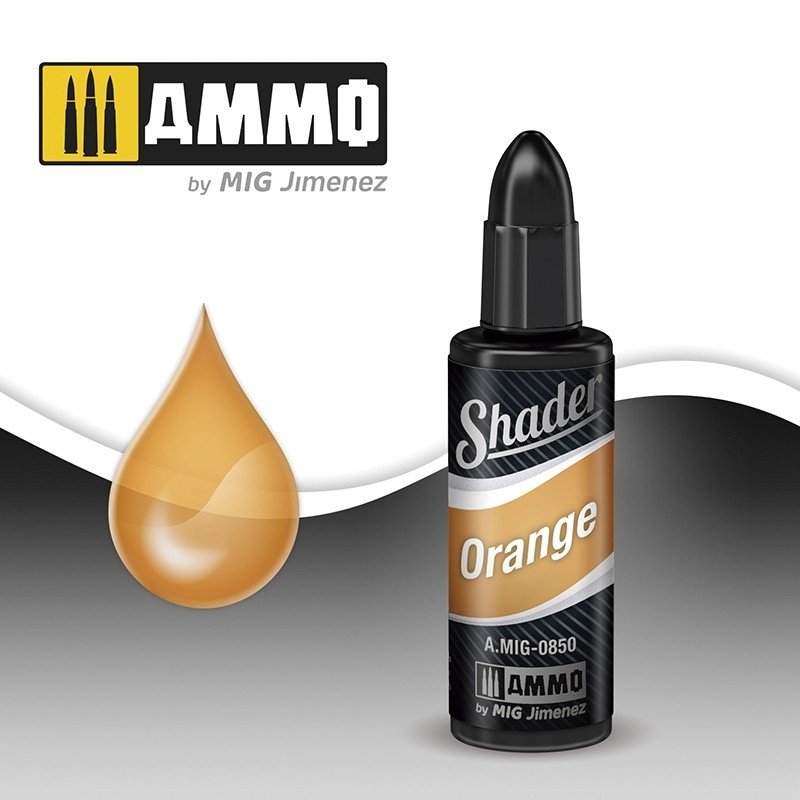 Munitions de Mig Jimenez AMIG0850 ORANGE SHADER 10ML