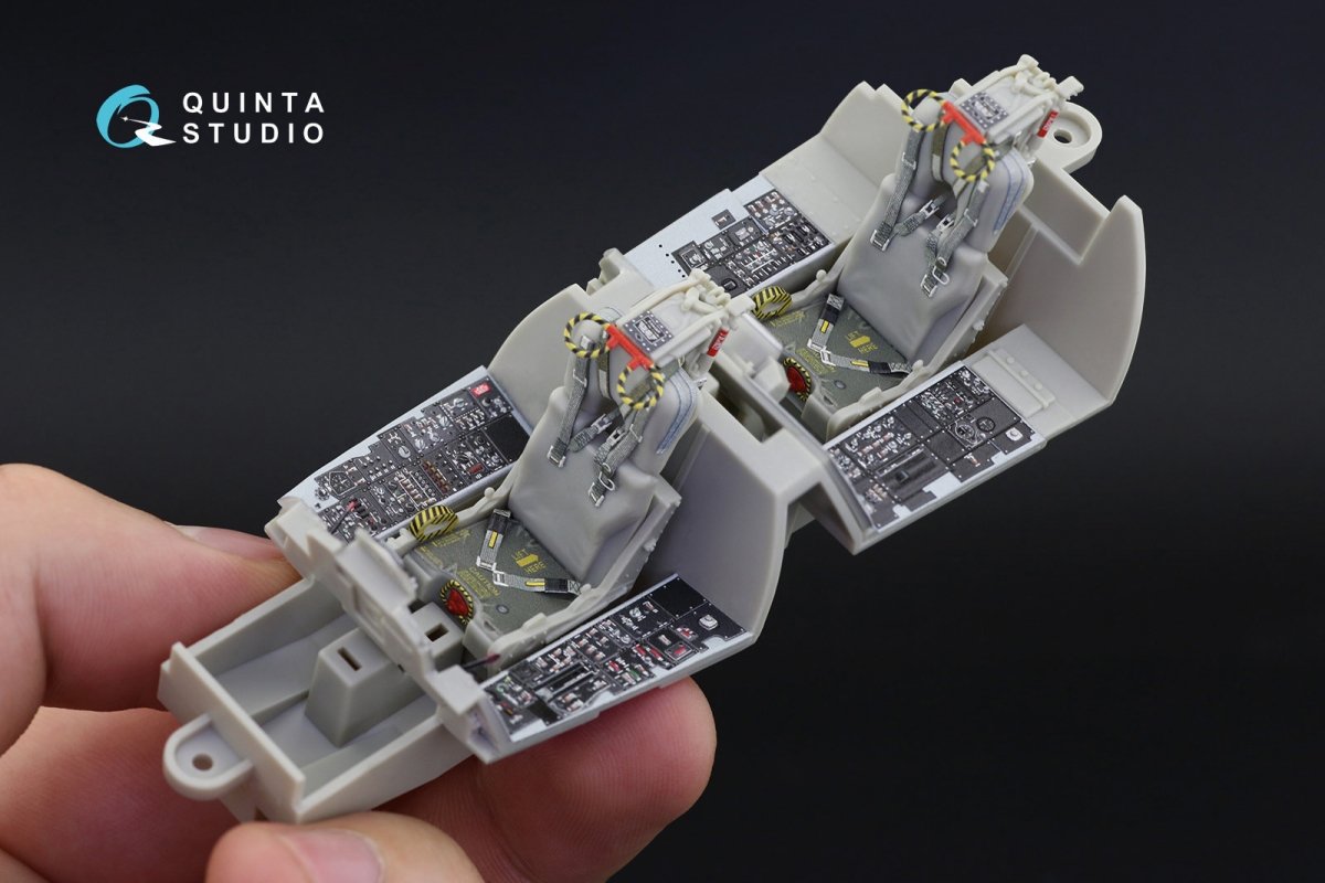Quinta Studio QD32036 F-4D 3D-Printed &amp;amp; coloured Interior on decal paper (Tamiya) 1/32 – imagen 5