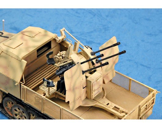 Trumpeter 01524 German 2cm Flakvierling 38 auf Selbstfahrlafette 1/35 – imagen 4