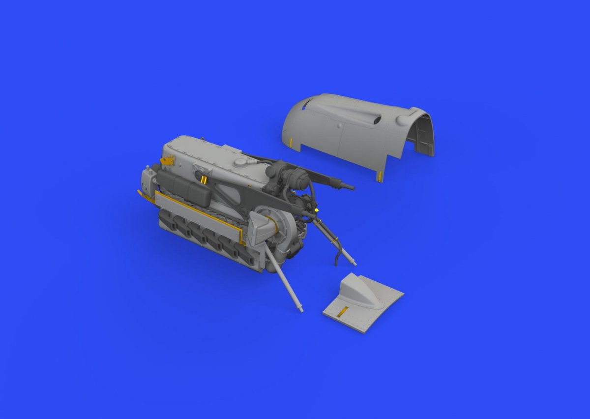 Eduard 632137 Bf 109E engine EDUARD 1/32 – zdjęcie 3