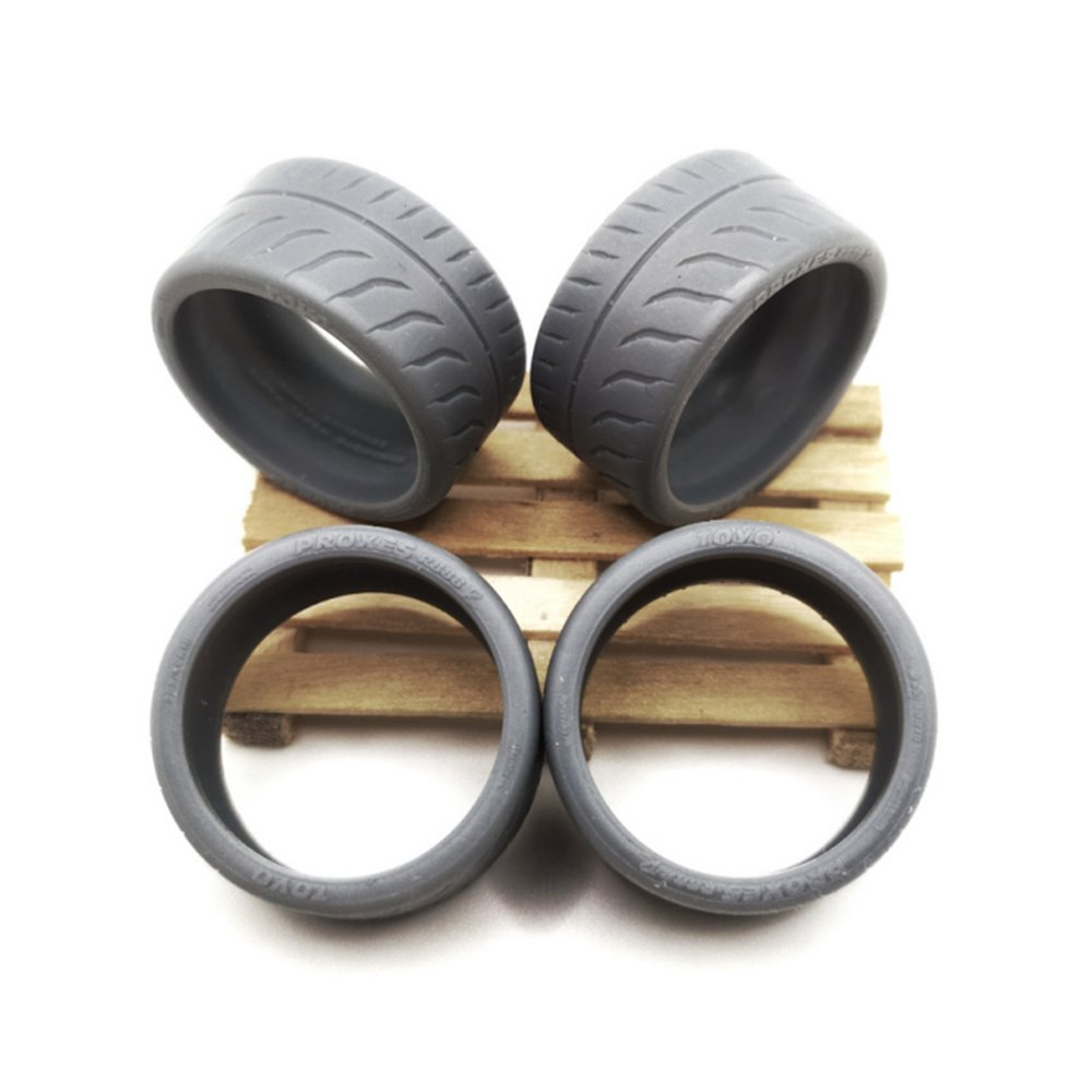 Yamamoto YMPRIM19 Semi Slick Tyres 18&amp;quot; Type 1 1/24 – imagen 2