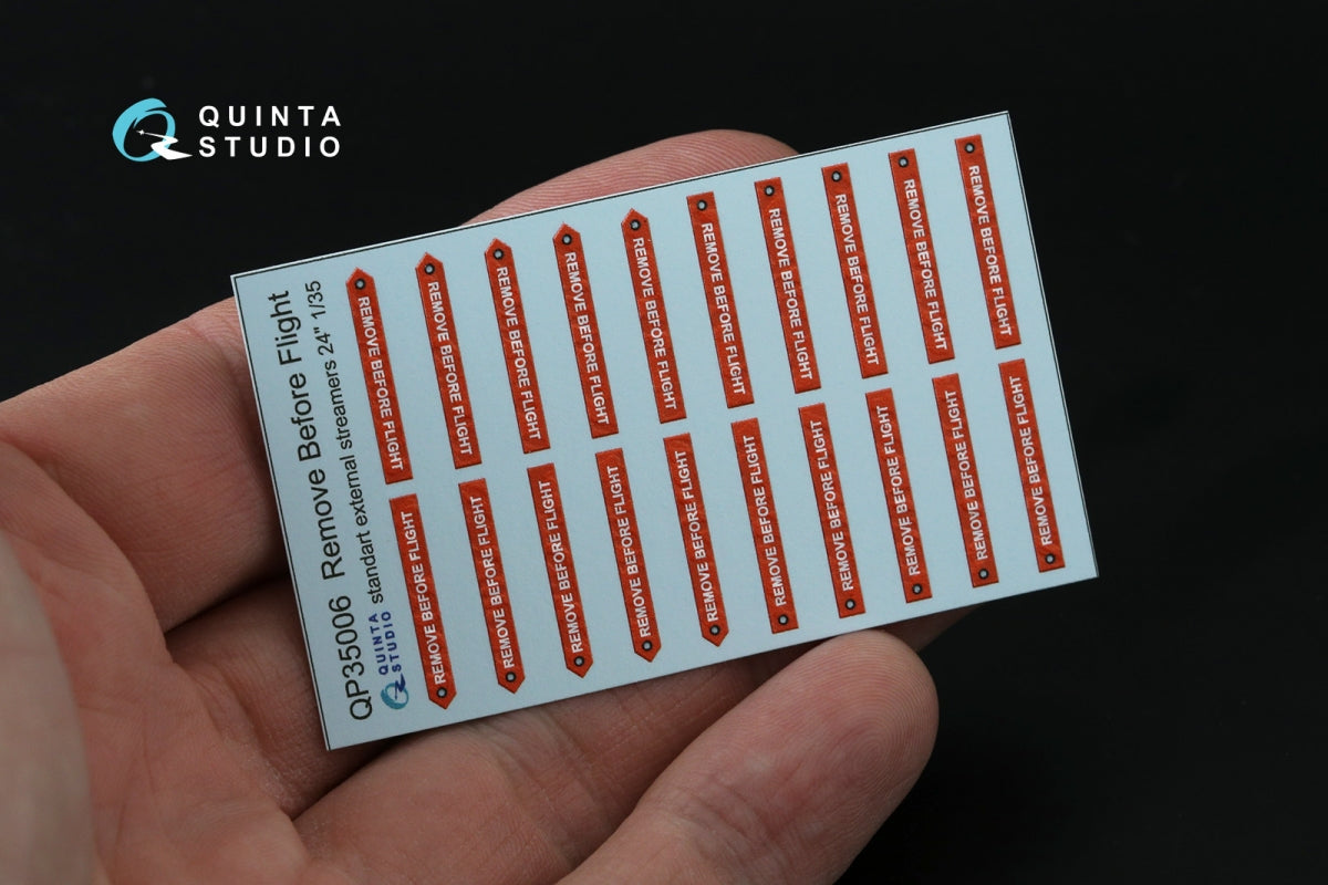 Quinta Studio QP35006 Remove Before Flight standart external streamer 24, 20 Pcs 1/35 – Bild 3