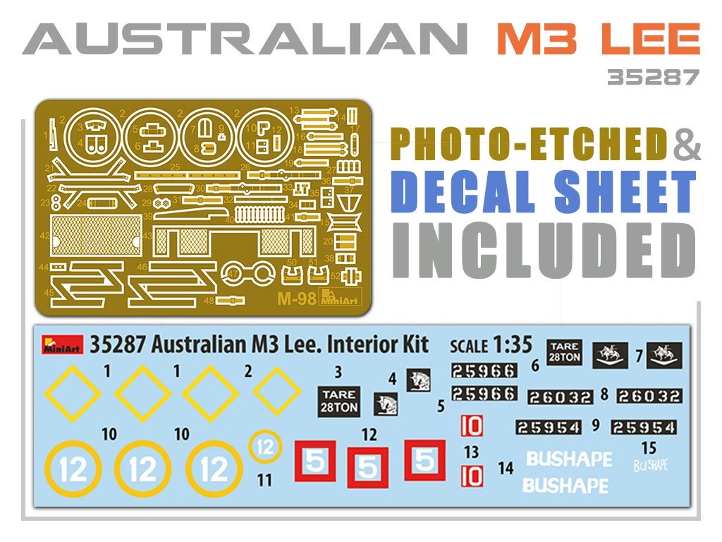 MiniArt 35287 AUSTRALIAN M3 LEE. INTERIOR KIT 1/35 – image 5