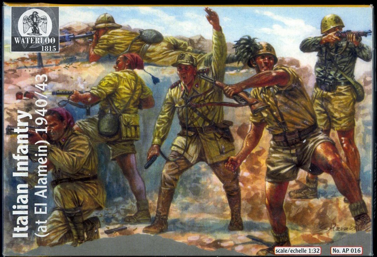 Waterloo 1815 AP016 Infanterie italienne (El Alamein 1942/43) (1/32)