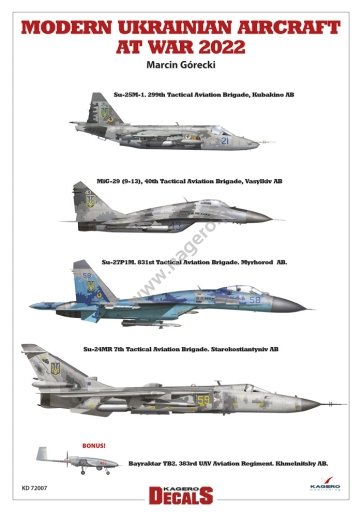 Kagero KD48007 MODERN UKRAINIAN AIRCRAFT AT WAR 2022 1/48