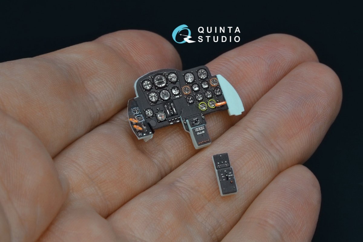Quinta Studio QD32069 Me 262A 3D-Printed &amp;amp; coloured Interior on decal paper (Revell) 1/32 – imagen 2