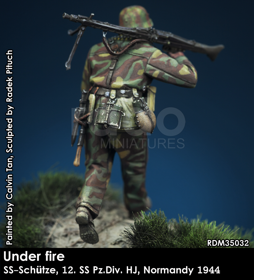RADO Miniatures RDM35032 Under fire. W-SS MG Schütze, 12. SS-Pz.Div. HJ, Normandy 1944 1/35 – imagen 3